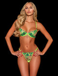 Aluna Green Bra & Bottom Lingerie Set